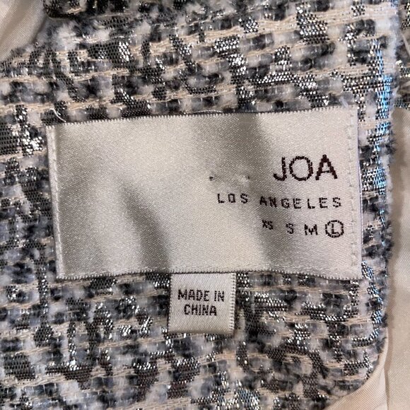 J.O.A. Silver Metallic Sleeveless Fit & Flare Party Dress – Size L - Picture 9 of 13